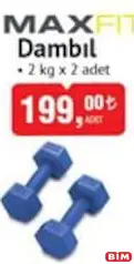 MAXFİT DAMBIL 2 KG X 2 ADET MAXFİT DAMBIL 2 KG X 2 ADET